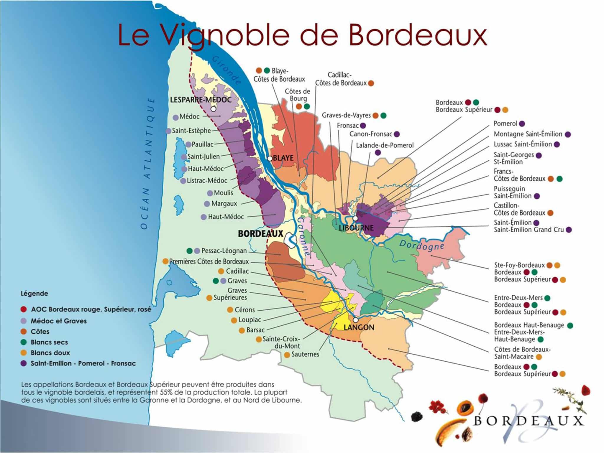le vignoble de bourdeaux